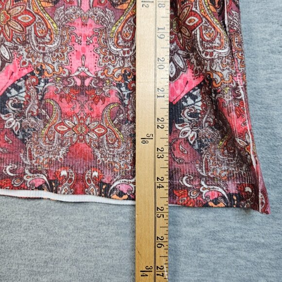 Jane Ashley Women's V-neck 3/4 Sleeve Boho Top Size M - Picture 5 of 7